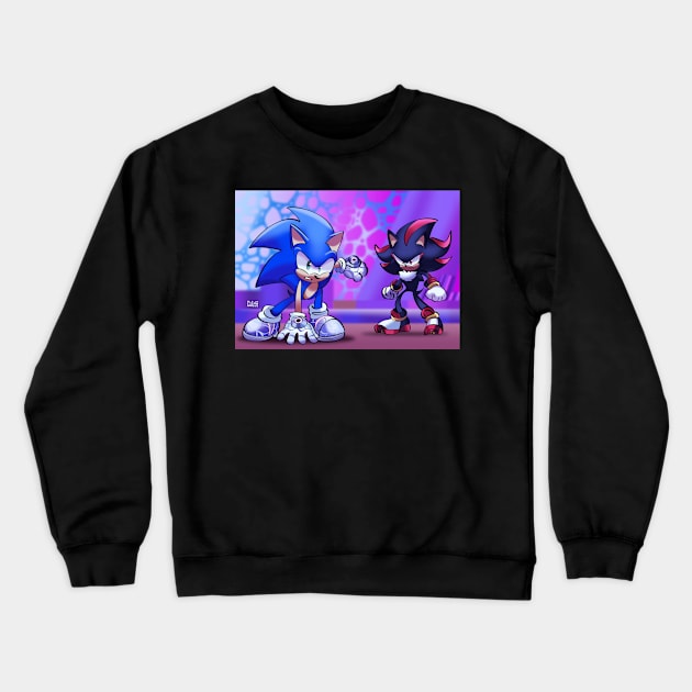 Sonic prime and shadow Crewneck Sweatshirt by Klaudiapasqui 96